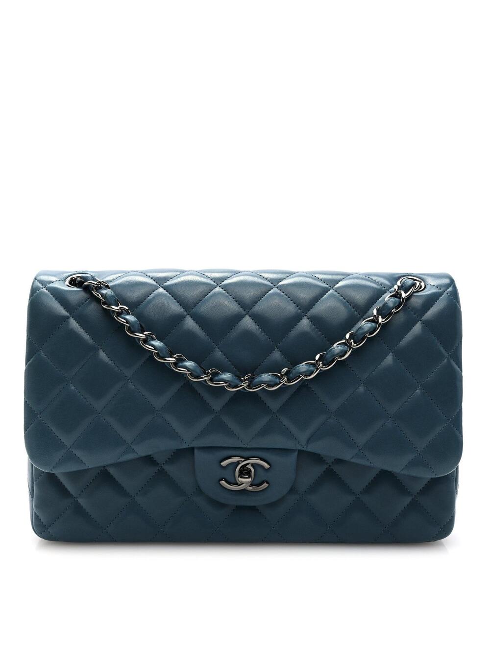Chanel Lambskin Quilted Jumbo Double #282349C50B